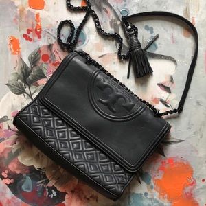 🌟Sale🌟Tory Burch Quilted Fleming Crossbody Bag